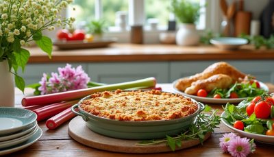 découvrez une recette simple et délicieuse de dessert à la rhubarbe, parfaite pour le printemps. un dessert maison facile à préparer qui ravira vos papilles.