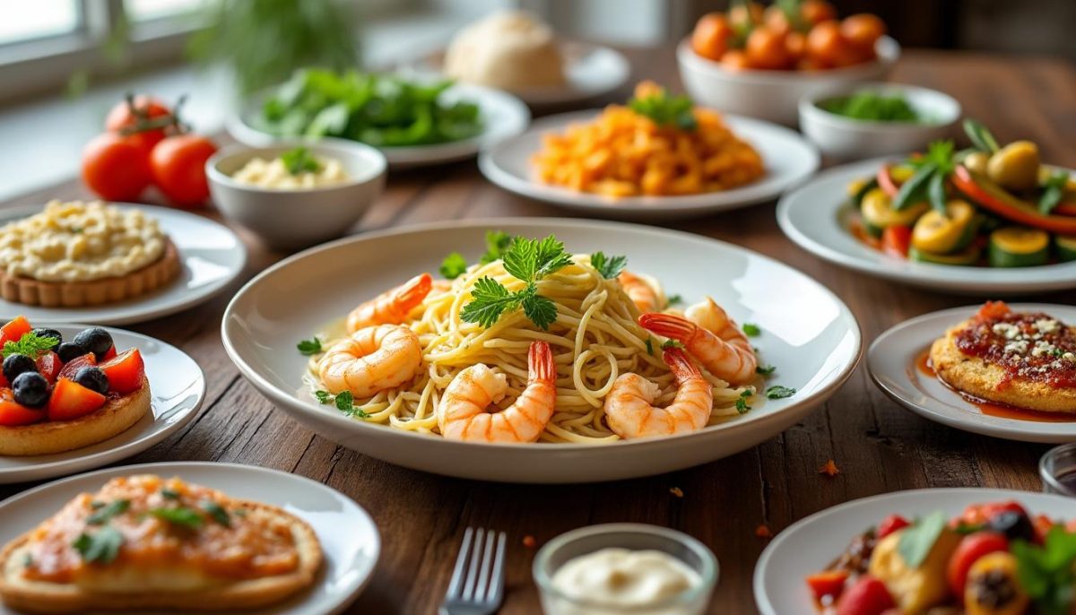 découvrez notre recette simple et rapide d'orzo crémeux aux crevettes, idéale pour un dîner savoureux et express lors des soirs pressés.