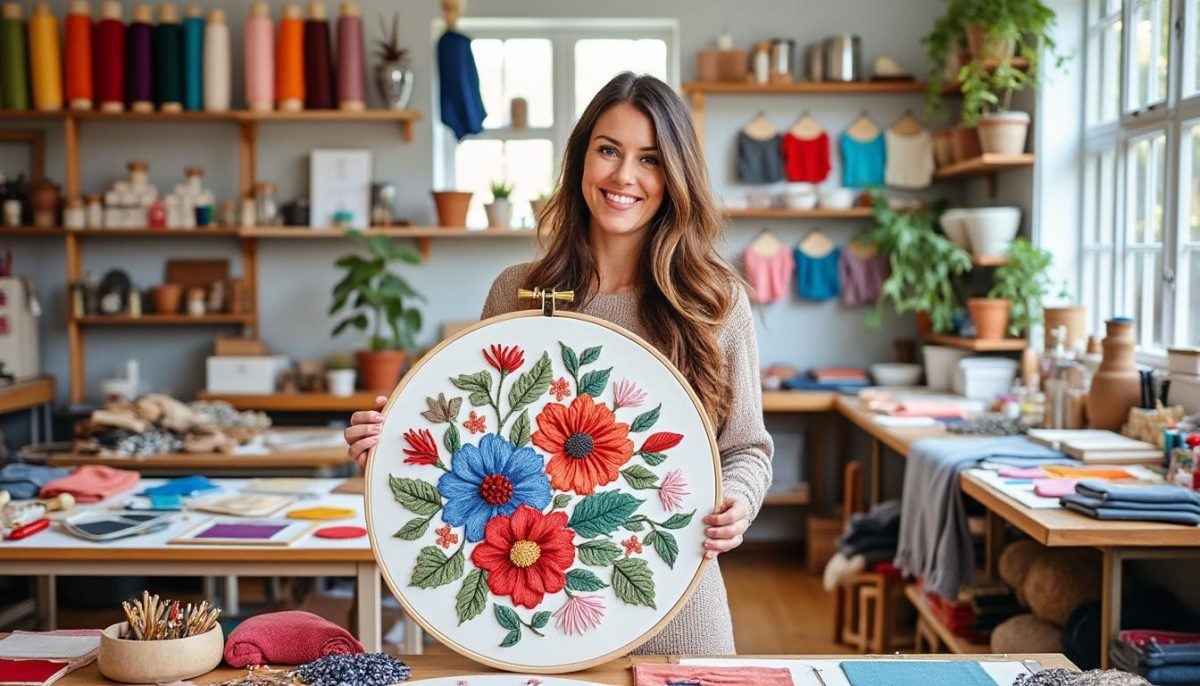découvrez comment belinda pollard transforme la broderie en un langage poétique unique, mêlant art et créativité dans ses œuvres captivantes.