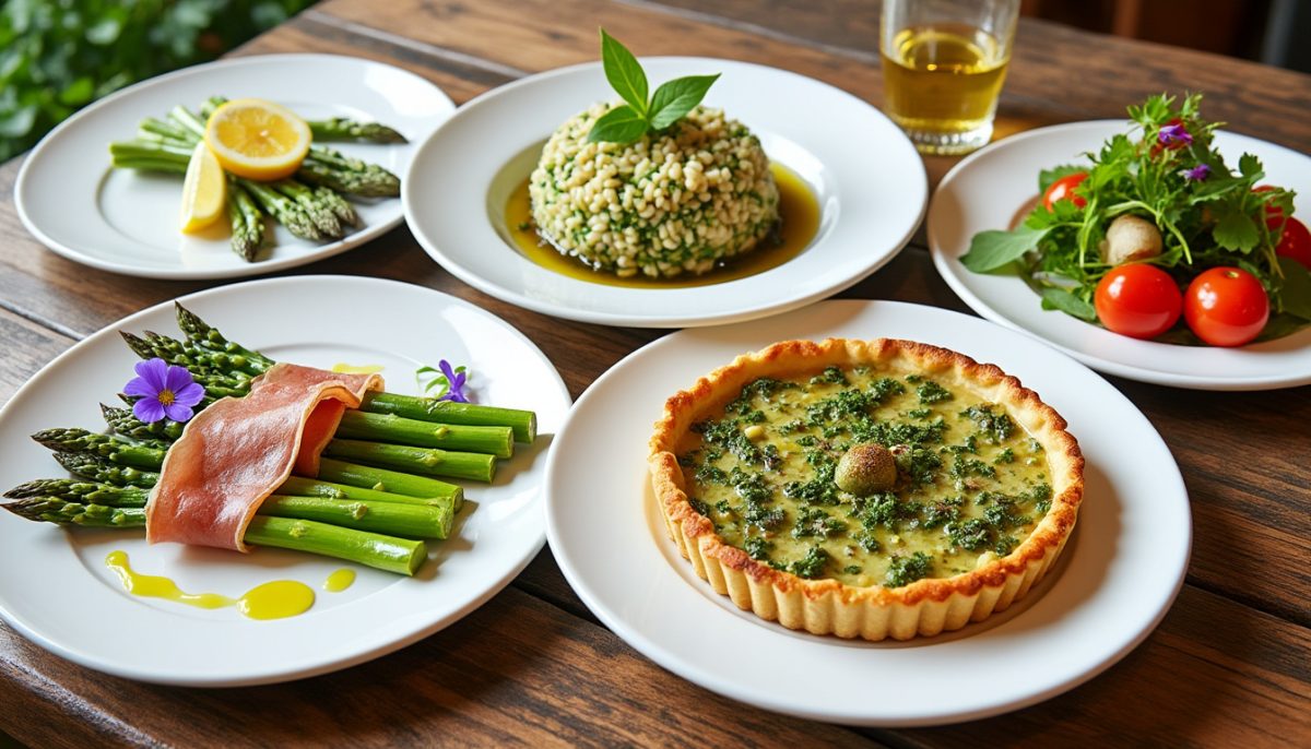 découvrez 5 recettes gourmandes et originales pour sublimer l'asperge verte, un légume de saison éphémère, et régaler vos papilles avec des saveurs fraîches et raffinées.