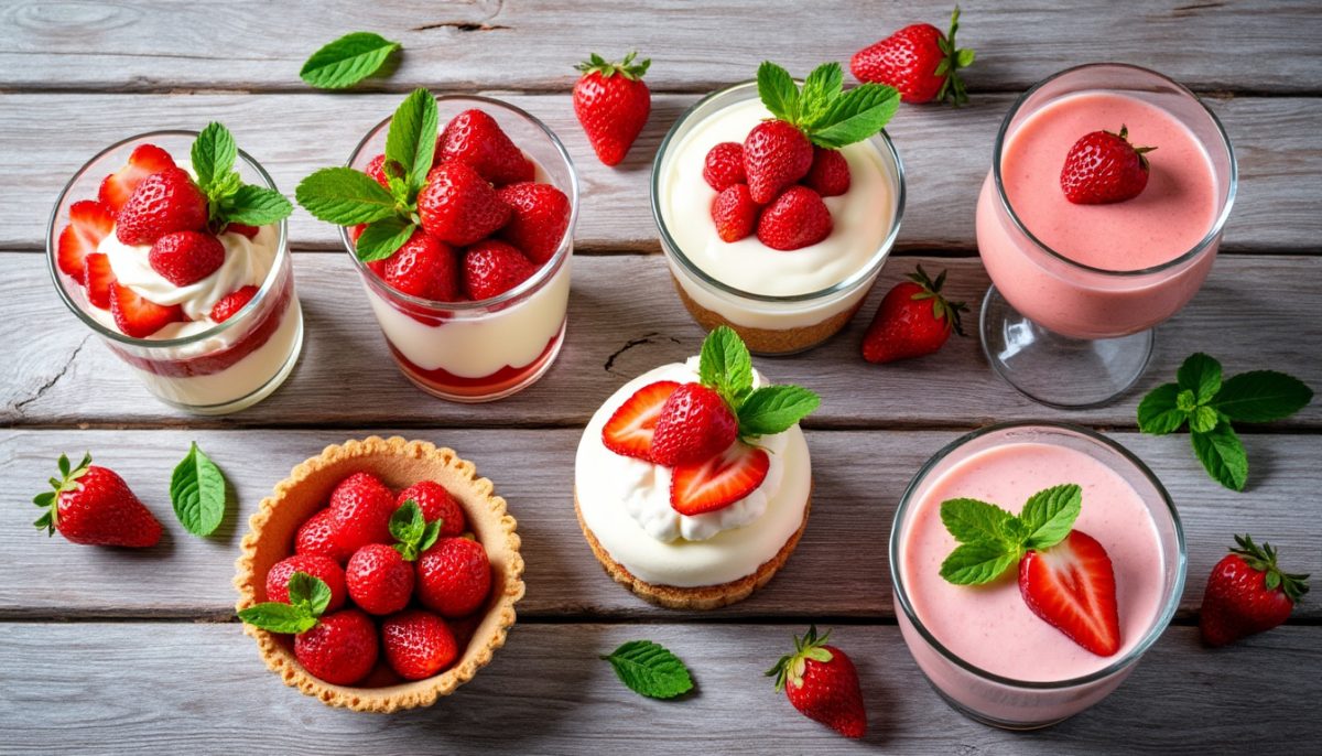découvrez 7 desserts aux fraises faciles à réaliser pour savourer pleinement la saison des fraises sans jamais vous lasser. recettes gourmandes et rapides garanties !