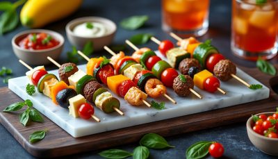 découvrez 7 idées de brochettes apéro originales et délicieuses qui feront sensation à votre prochain cocktail et raviront tous vos invités.