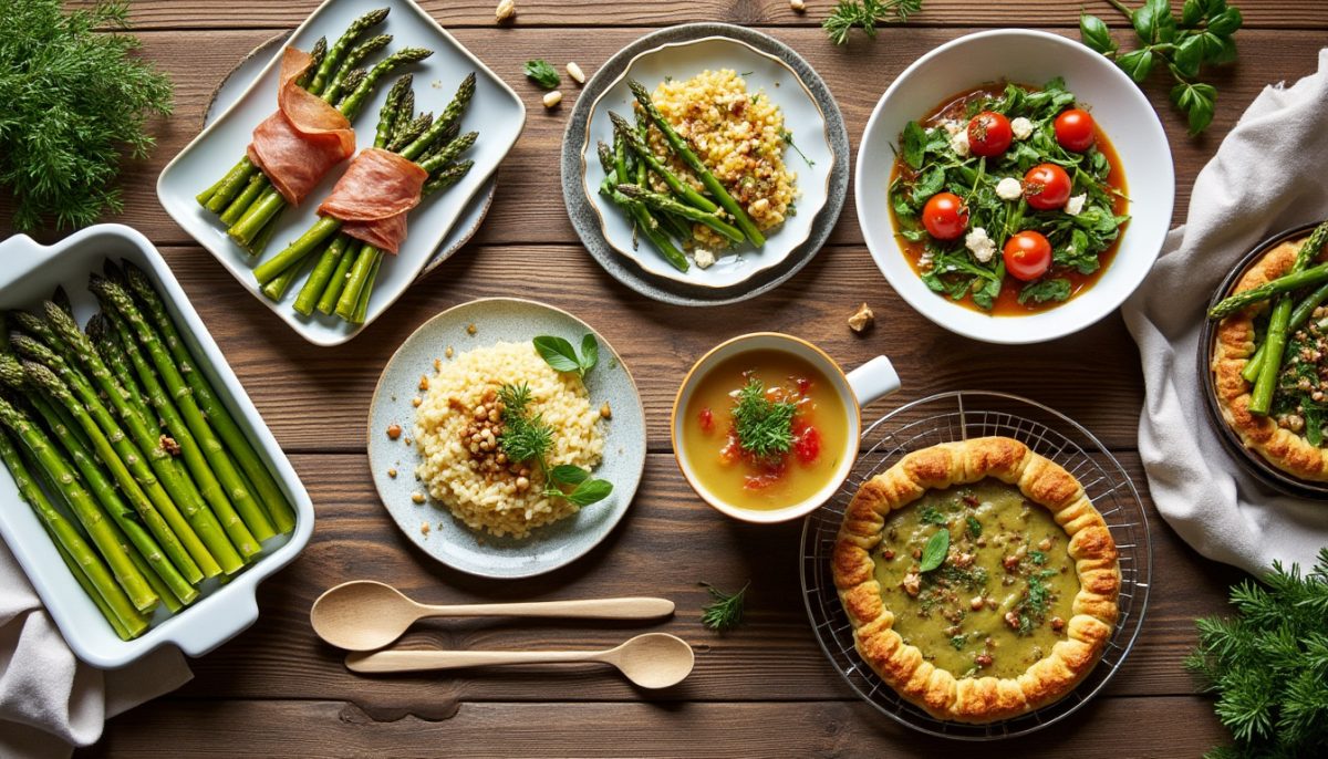 découvrez 7 recettes délicieuses pour sublimer l'asperge, ce légume de saison éphémère, et profitez pleinement de sa fraîcheur et de ses saveurs uniques.