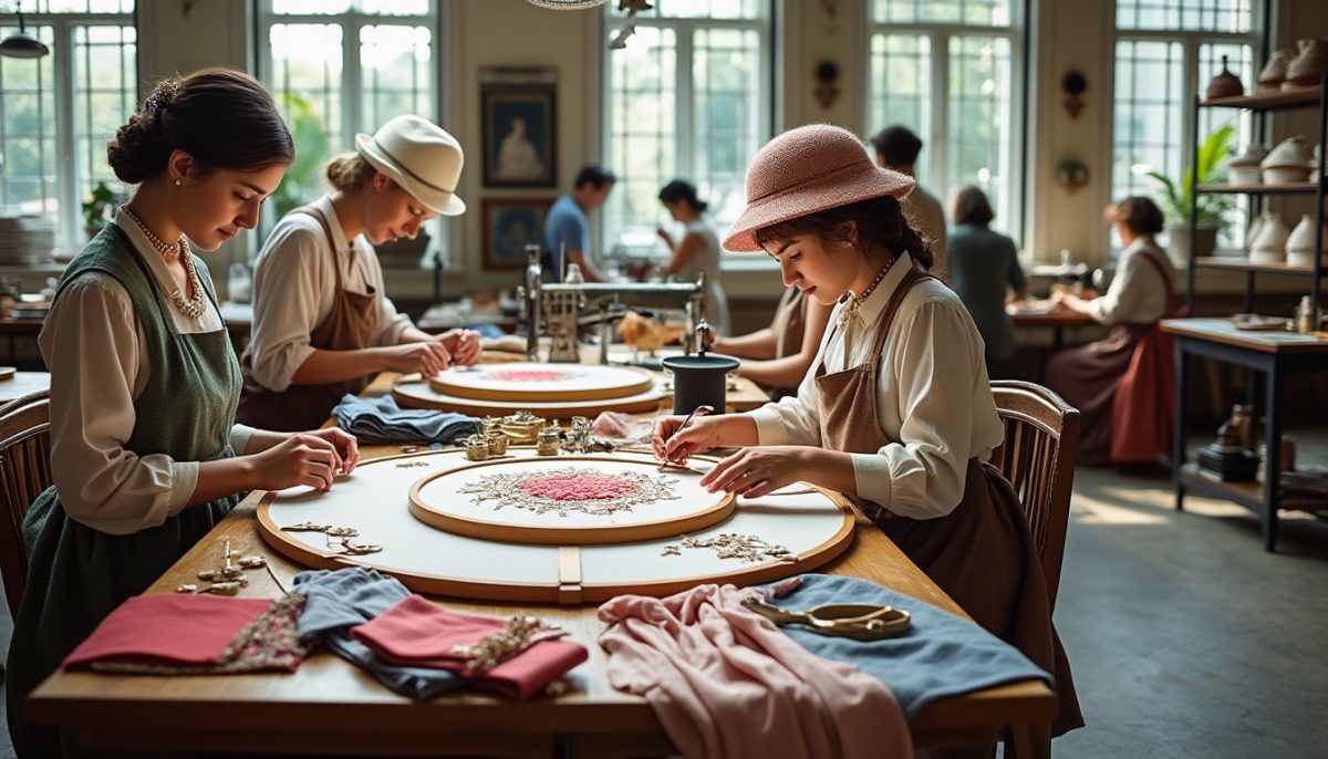 découvrez gratuitement l'artisanat d'excellence au 19m : broderie, chapellerie et couture, un voyage au cœur de la tradition et du savoir-faire français.