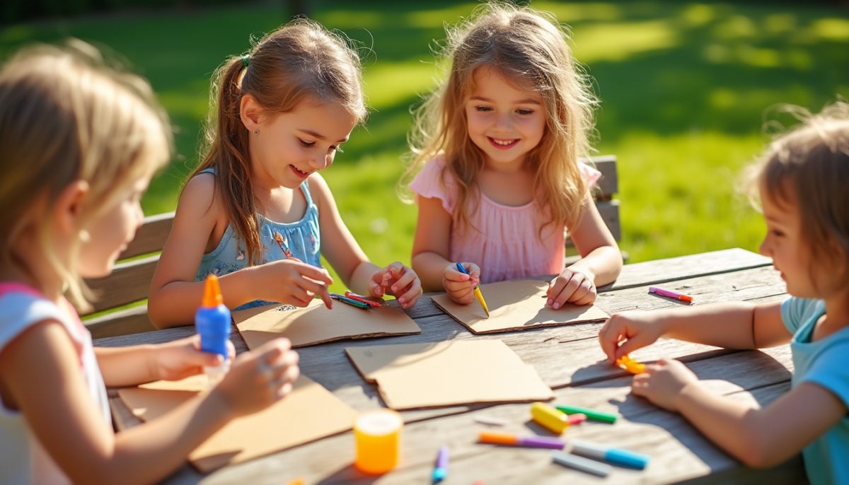 découvrez un bricolage d'été simple et amusant qui occupe les enfants pendant 2 heures avec seulement 3 bouts de carton ordinaires. parfait pour stimuler leur créativité et s'amuser en famille !