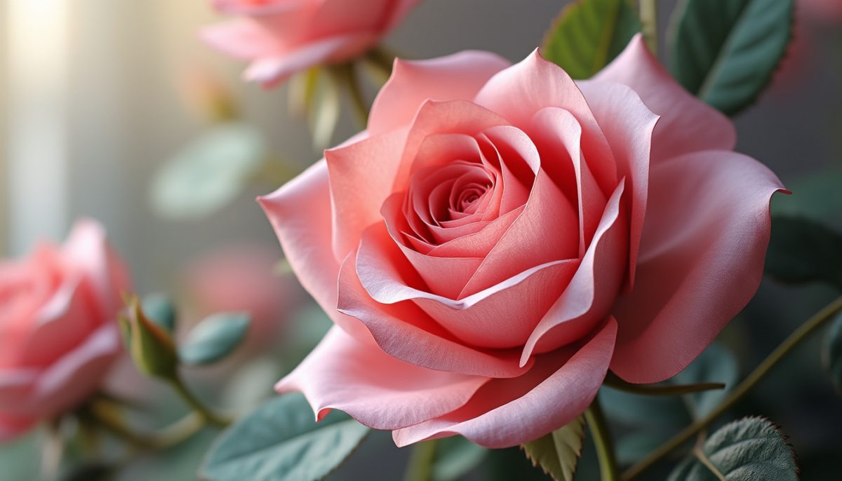 découvrez cette rose en papier d'une rare beauté, si réaliste qu'on a envie de la sentir. parfaite pour décorer ou offrir, elle allie art et poésie.