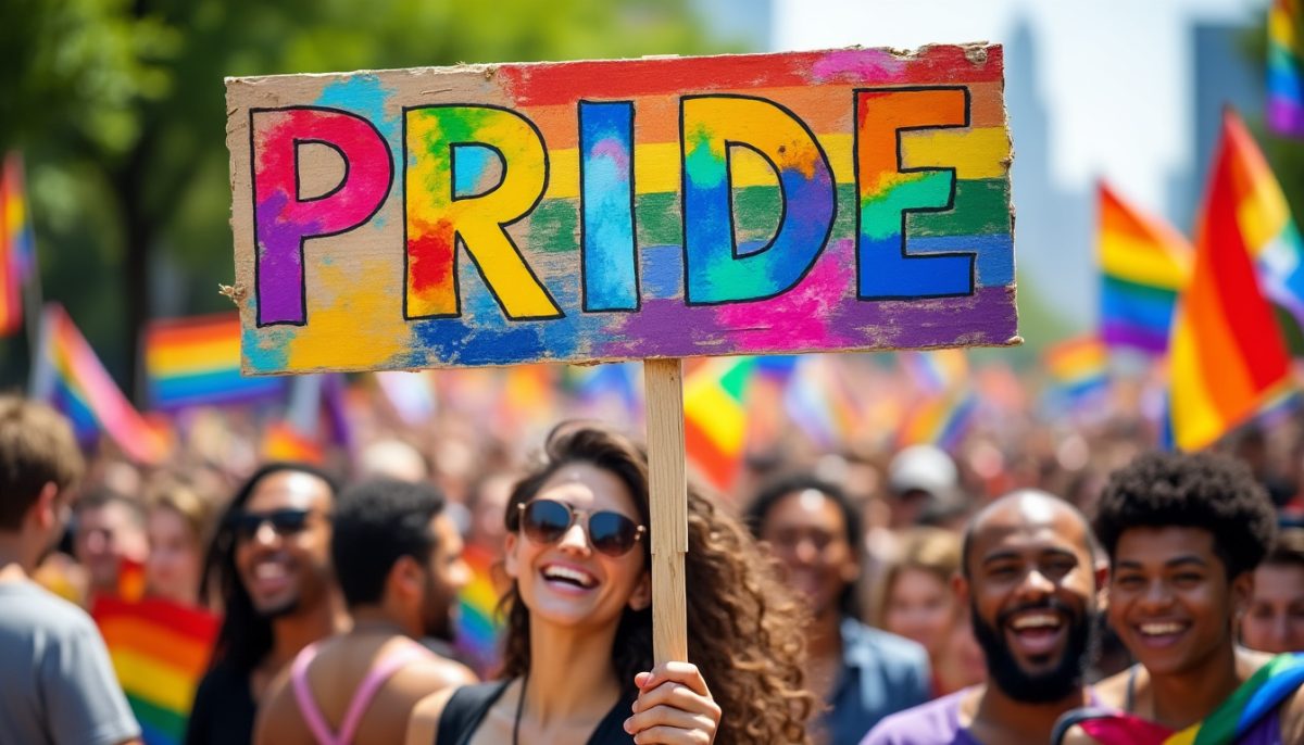 découvrez la pancarte pride qui suscite plus d'attention et de conversation que toutes les banderoles classiques réunies, un message fort et vibrant pour célébrer la fierté.