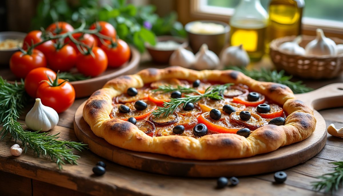 découvrez la recette authentique de la pissaladière niçoise, un délice traditionnel qui vous transporte directement en provence avec ses saveurs méditerranéennes uniques.
