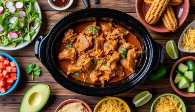 découvrez la recette la plus simple de poulet au slow cooker, parfaite pour une soirée tacos savoureuse et facile à préparer.