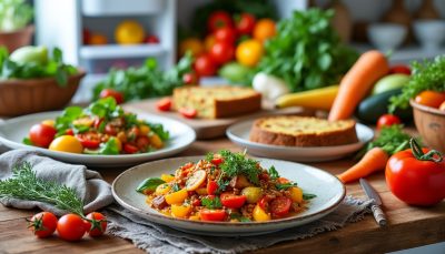 découvrez une recette de dîner express en 25 minutes, idéale pour utiliser tous vos légumes fraîchement achetés lorsque votre frigo déborde. simple, rapide et savoureuse !