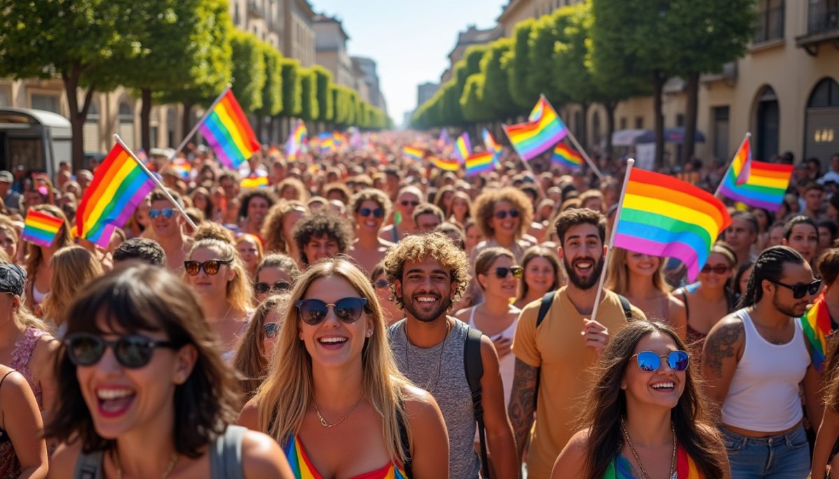 découvrez comment plus de mille participants se sont réunis lors de la marche des fiertés à perpignan, célébrant la diversité comme une source de puissance et d'unité.
