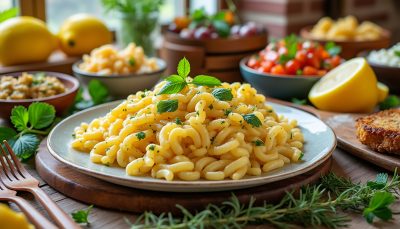découvrez notre recette d'orzo au citron, une préparation lumineuse, beurrée et ultra-facile à réaliser pour un plat délicieux et raffiné en quelques minutes.