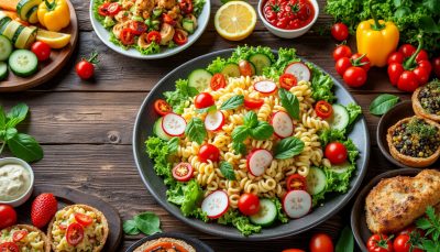 découvrez la salade estivale idéale alliant légumes croquants, sauce acidulée et pâtes fondantes pour une explosion de saveurs fraîches et légères.