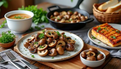 découvrez notre accompagnement aux champignons express prêt en 20 minutes, idéal pour sublimer tous vos plats avec simplicité et saveur.
