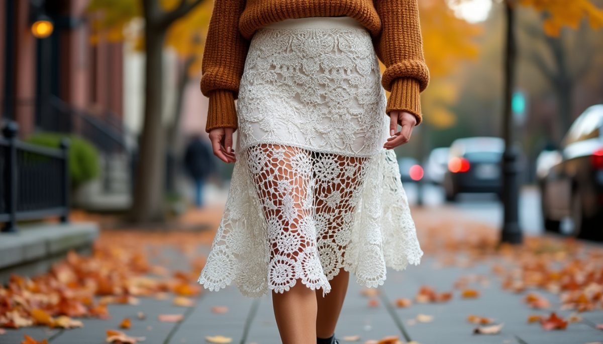 découvrez la jupe-napperon, la tendance mode surprenante de cet automne ! osez un style unique et original pour sublimer votre garde-robe saisonnière.