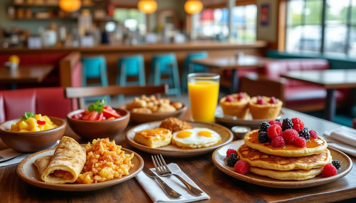 découvrez un petit-déjeuner façon diner, savoureux et prêt en seulement 25 minutes, pour bien commencer la journée rapidement et facilement.