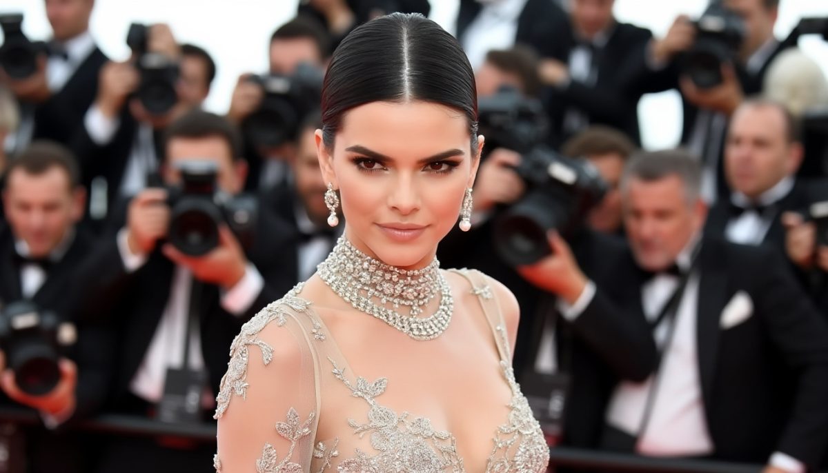 découvrez kendall jenner éblouissante à venise, portant une robe vintage giorgio armani de plus de 30 ans, alliant élégance intemporelle et glamour moderne.